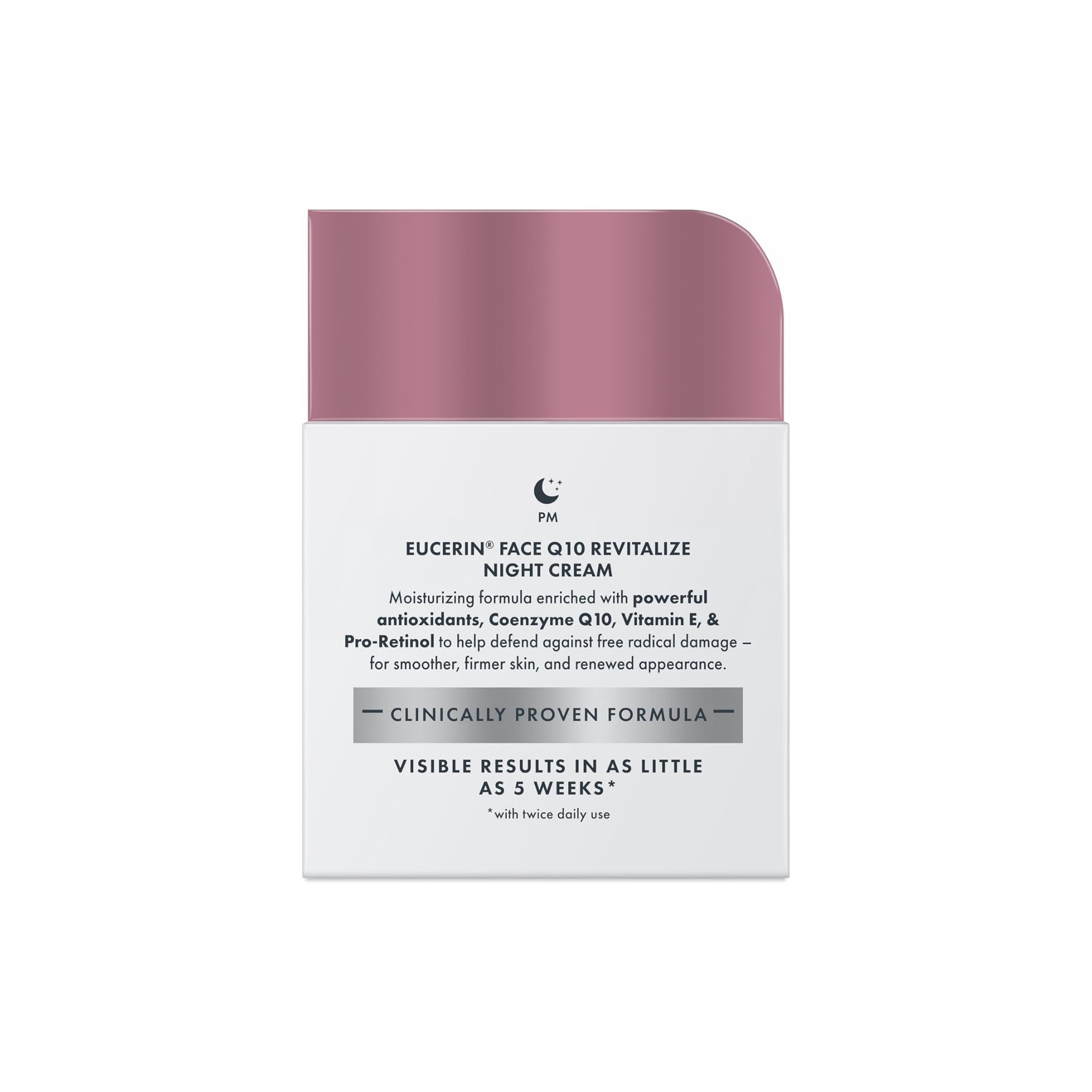Eucerin Q10 Anti-Wrinkle + Pro-Retinol Night Cream, 1.7 Fl Oz - 48 G