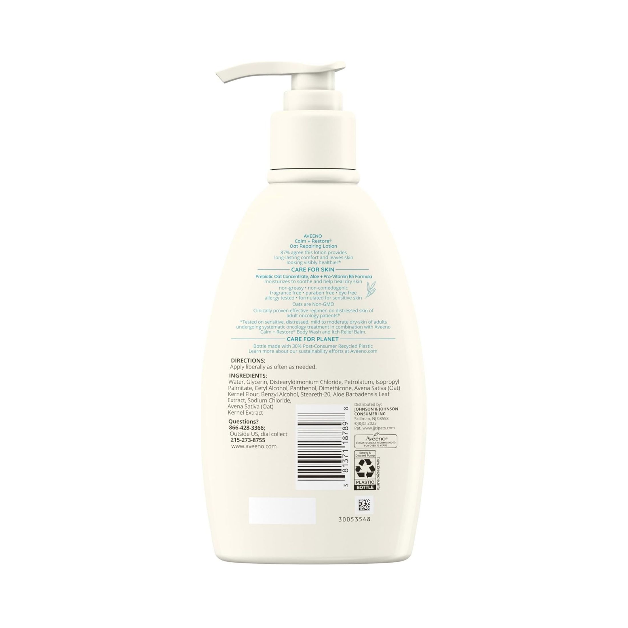 Aveeno Restorative Skin Therapy Oat Repairing Cream, Dry Skin, 12 Oz