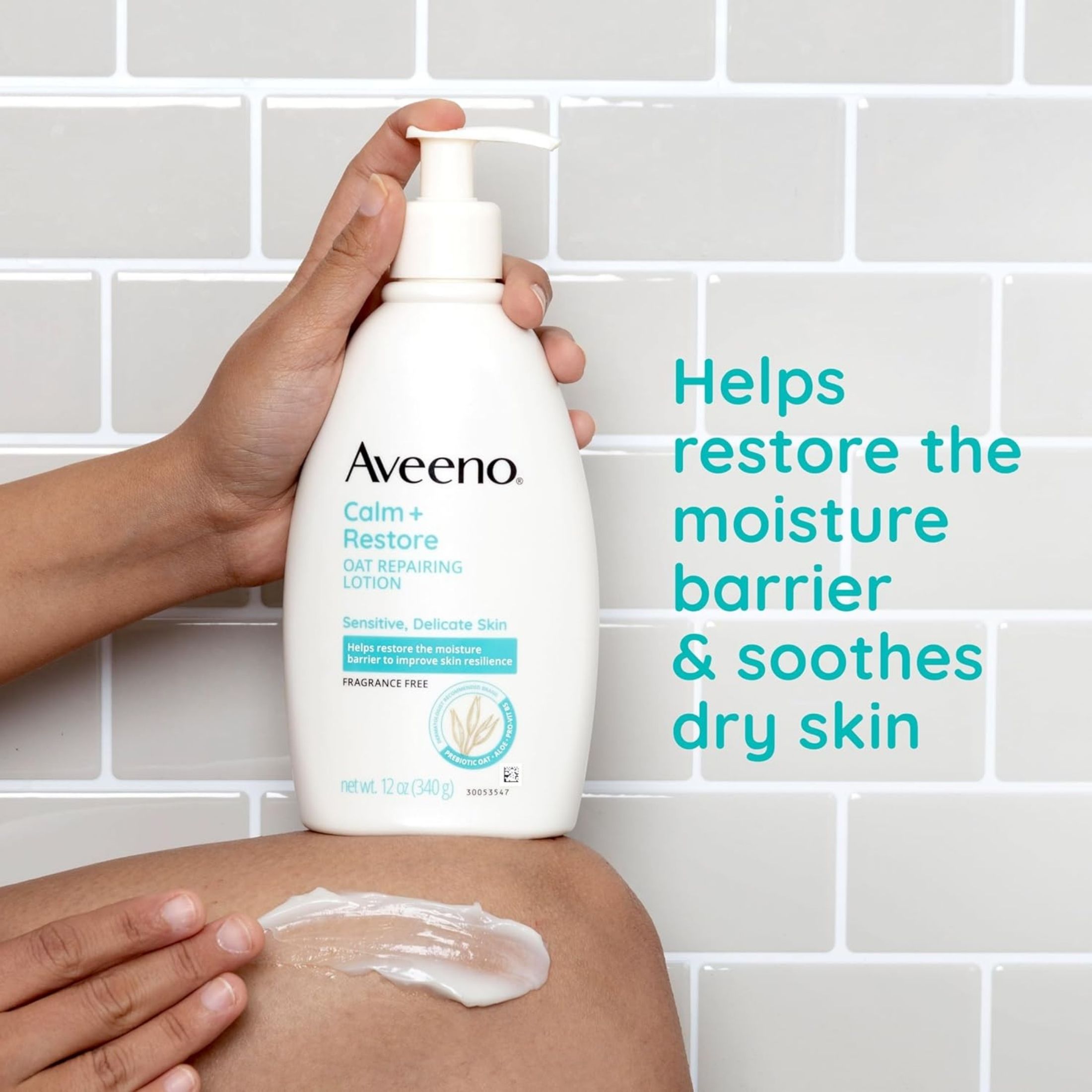 Aveeno Restorative Skin Therapy Oat Repairing Cream, Dry Skin, 12 Oz