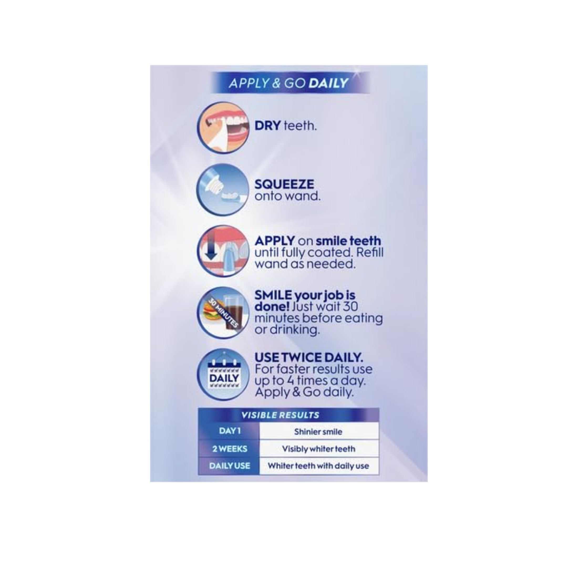 Crest Whitening Emulsions