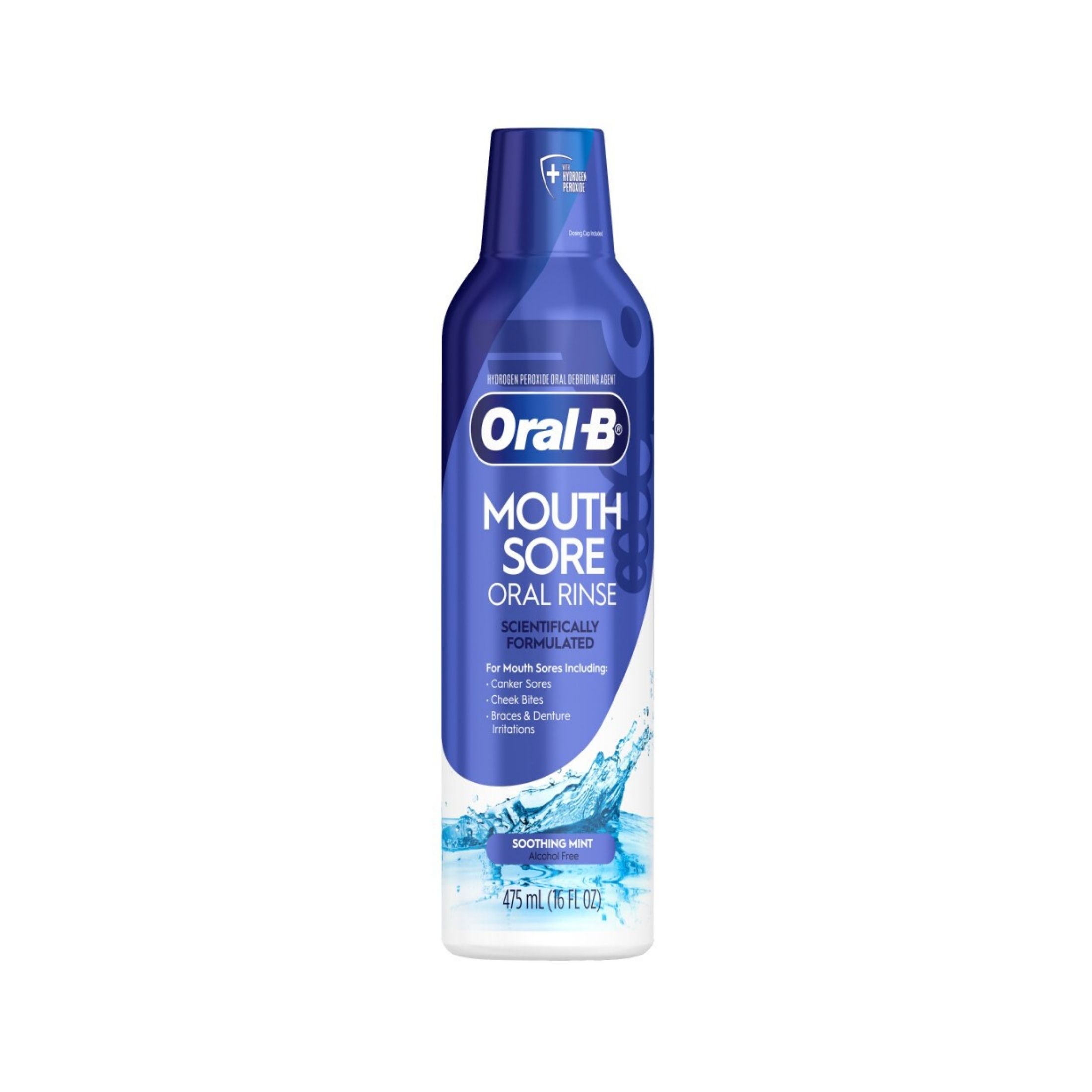 Oral-B Mouth Sore Special Care Rinse Soothing Mint - 16 Oz