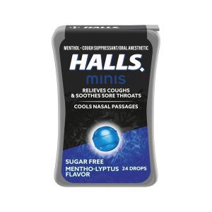 Halls Minis Sugar Free Menthol