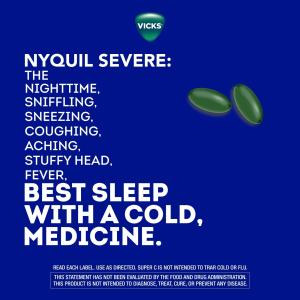 Vicks Severe Cold & Flu + Super C, Nighttime Convenience Pack