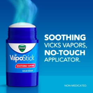 Vicks Vapo Stick No Mess Soothing Vapors Solid Balm 1.25 Oz