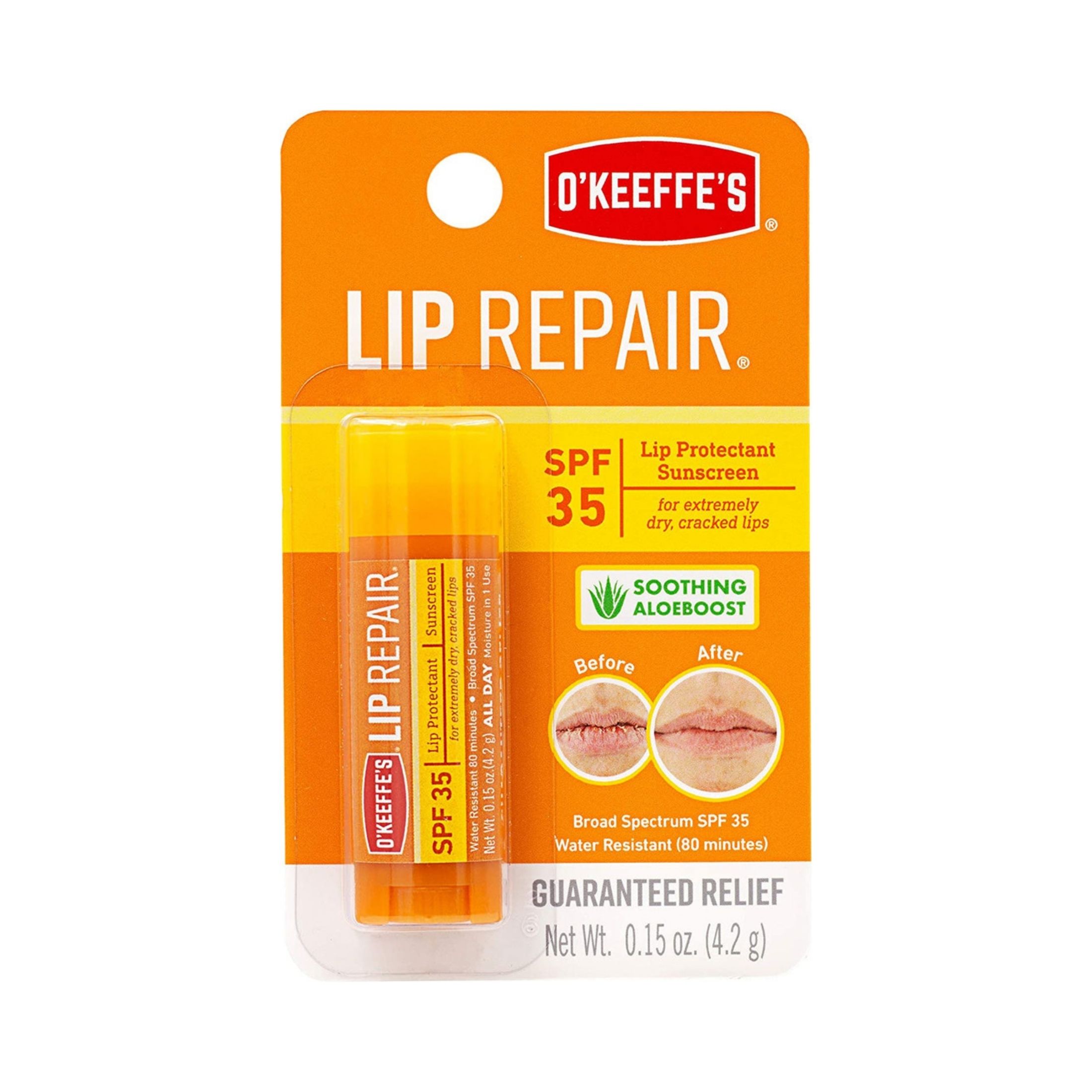O'Keeffe's K0900002 SPF 35 Lip Repair Balm, 0.15 Oz, Stick
