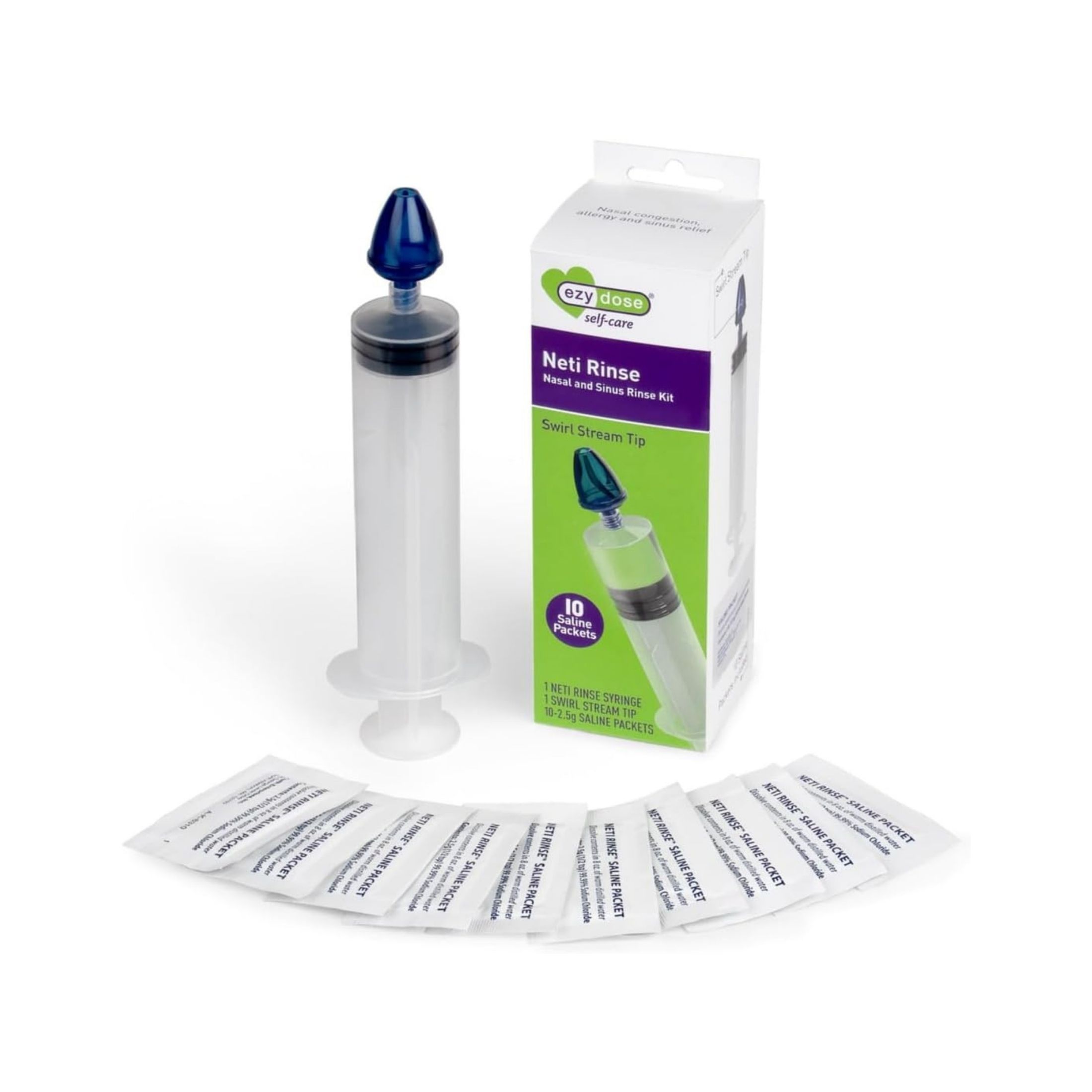 Ezy Dose Acu Life Neti Rinse (Saline Nasal&Sinus Rinse) 10CT