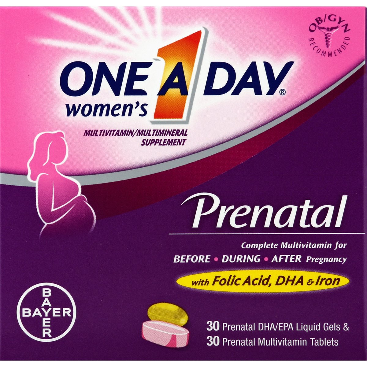 One A Day Prenatal Advanced Complete Multivitamin 60 1 Ea BOX