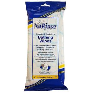 No Rinse Cleansing & Deodorizing Bathing Wipes