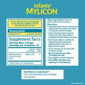 Infants' Mylicon Daily Probiotic Colic Drops - 0.28 Fl Oz