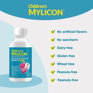 Mylicon Bubble Gum Flavor All-in-One Tummy Relief For Kids - 4oz