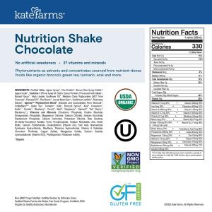 Kate Farms Organic Nutrition Shake
