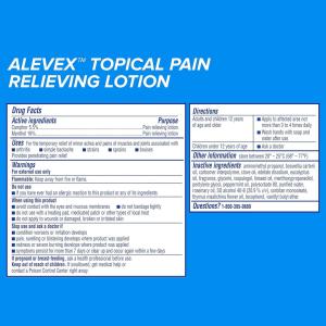 AleveX Max Strength Menthol Pain Relieving Lotion 2.7 Oz Tube