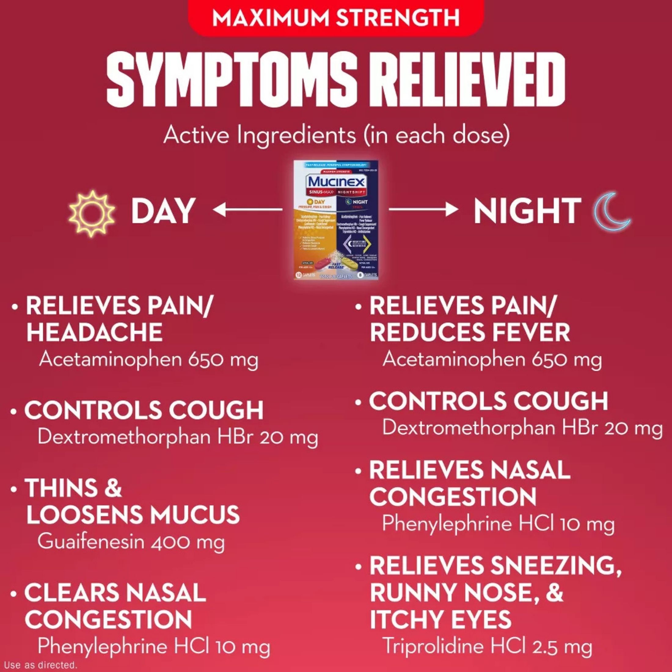 Mucinex Sinus Max/Nightshift Maximum Strength Caplets