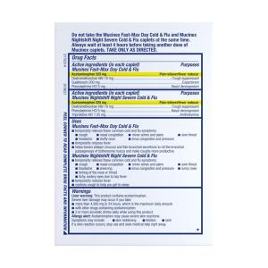 Mucinex Fast Max/Nightshift Day/Night Maximum Strength Cold & Flu