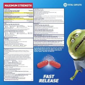 Mucinex Fast Max/Nightshift Day/Night Maximum Strength Cold & Flu