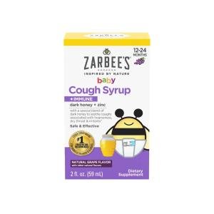 Zarbee's Baby Cough Syrup Immune Natural Cherry Flavor 2 Fl Oz