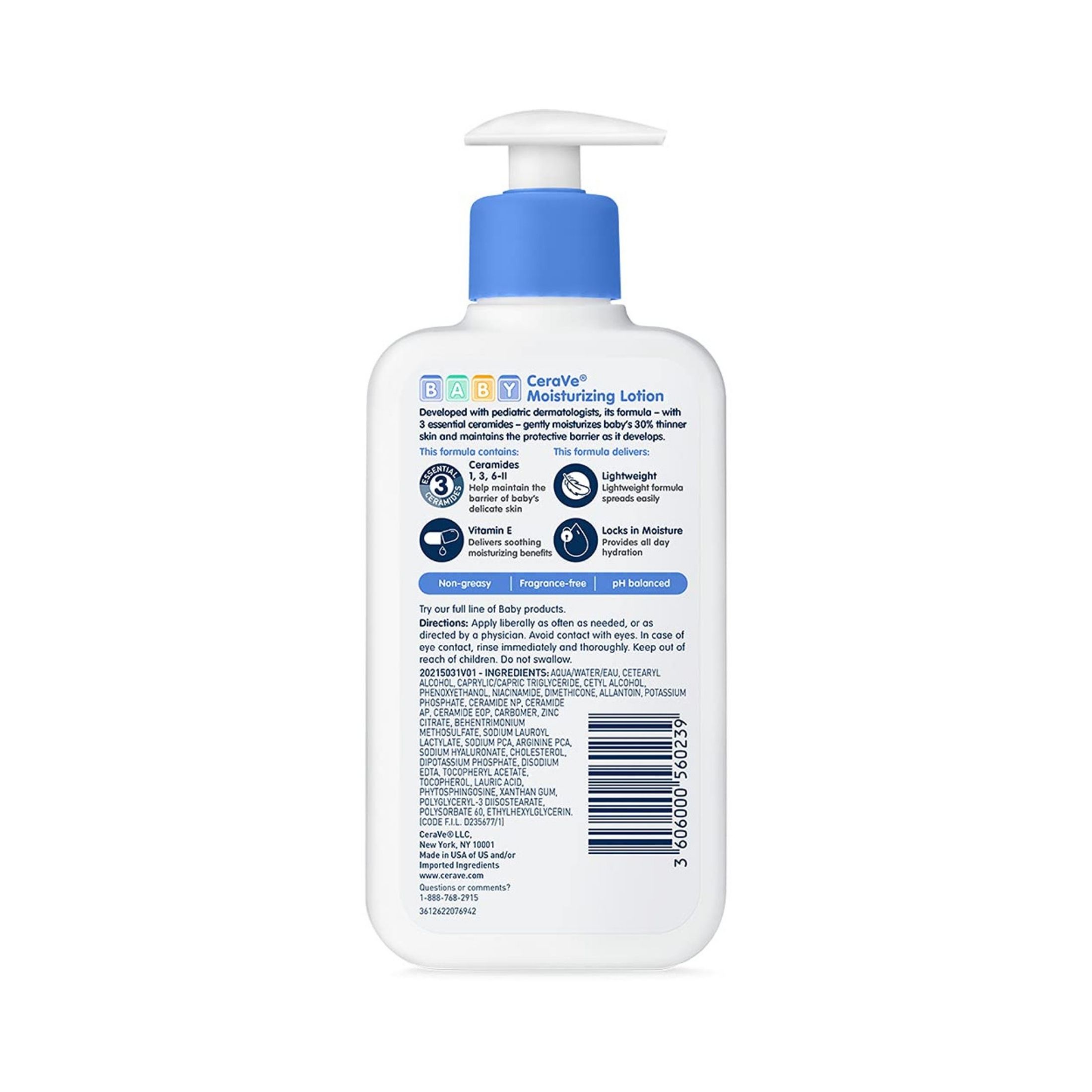 Loreal Acd Mass CeraVe Moisturizing Baby Lotion - 8 Oz