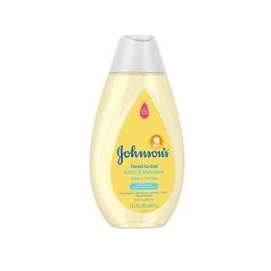Johnson's Baby Wash & Shampoo, Newborn 13.6 Fl Oz