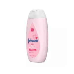 Johnson's Baby Moisturizing Mild Pink Body Lotion, Coconut Oil For Delicate Skin, Hypoallergenic - 13.6 Fl Oz