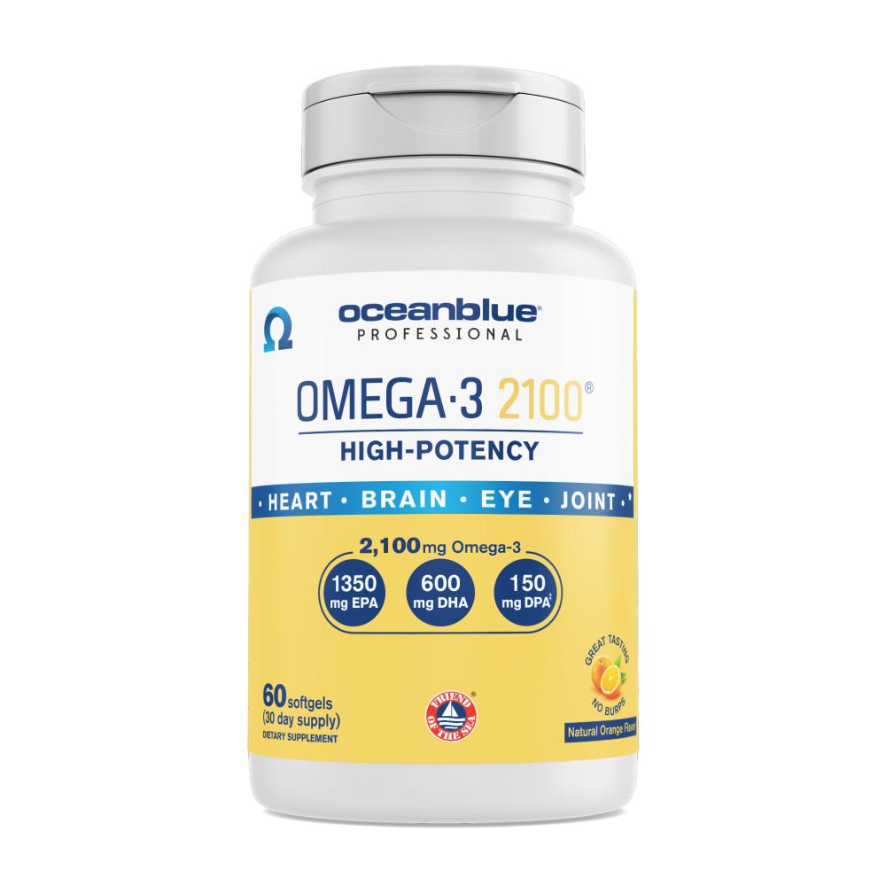 Oceanblue Omega-3, Softgels, Natural Orange Flavor