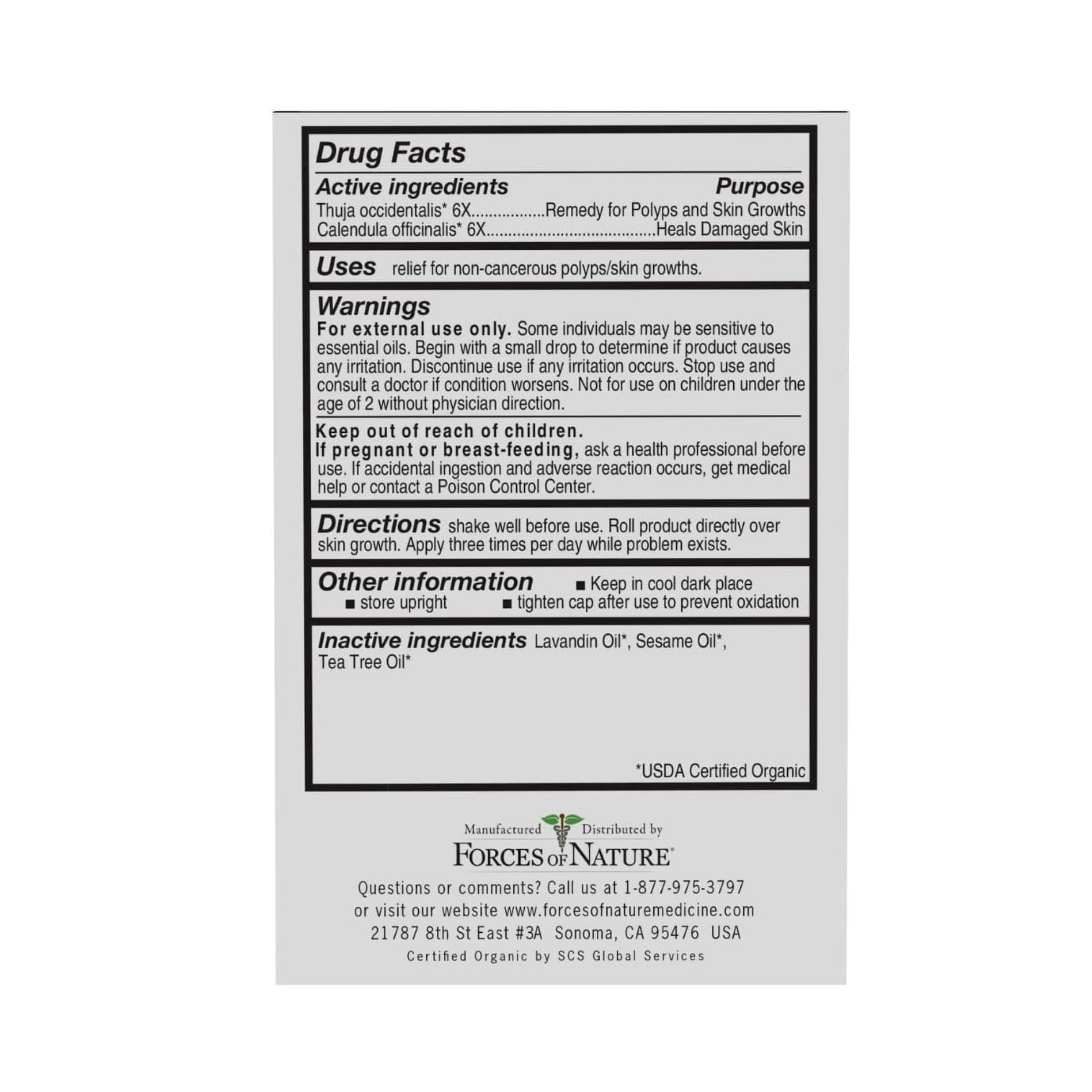 Forces Of Nature Skin Tag Control Extra Strength 4 Ml