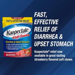 Kaopectate Diarrhea & Upset Stomach Soft Chews Strawberry