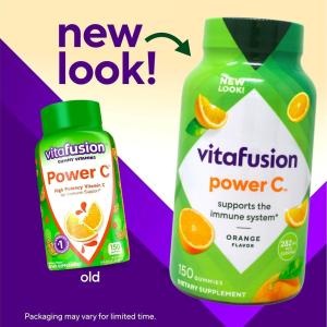 Vitafusion Power C Gummy Immune Support With Vitamin C, Orange Flavor