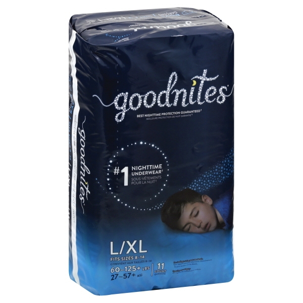 GoodNites Bedtime Bedwetting Underwear For Boys, L Xl, 11 Ct. (Packaging May Vary)