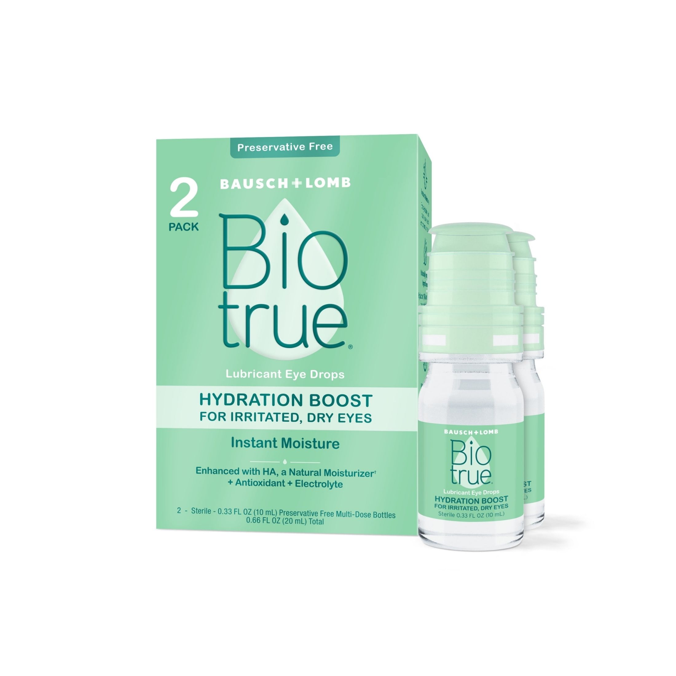 Biotrue Hydration Boost Lubricant Dry Eye Drops, 0.33 Oz