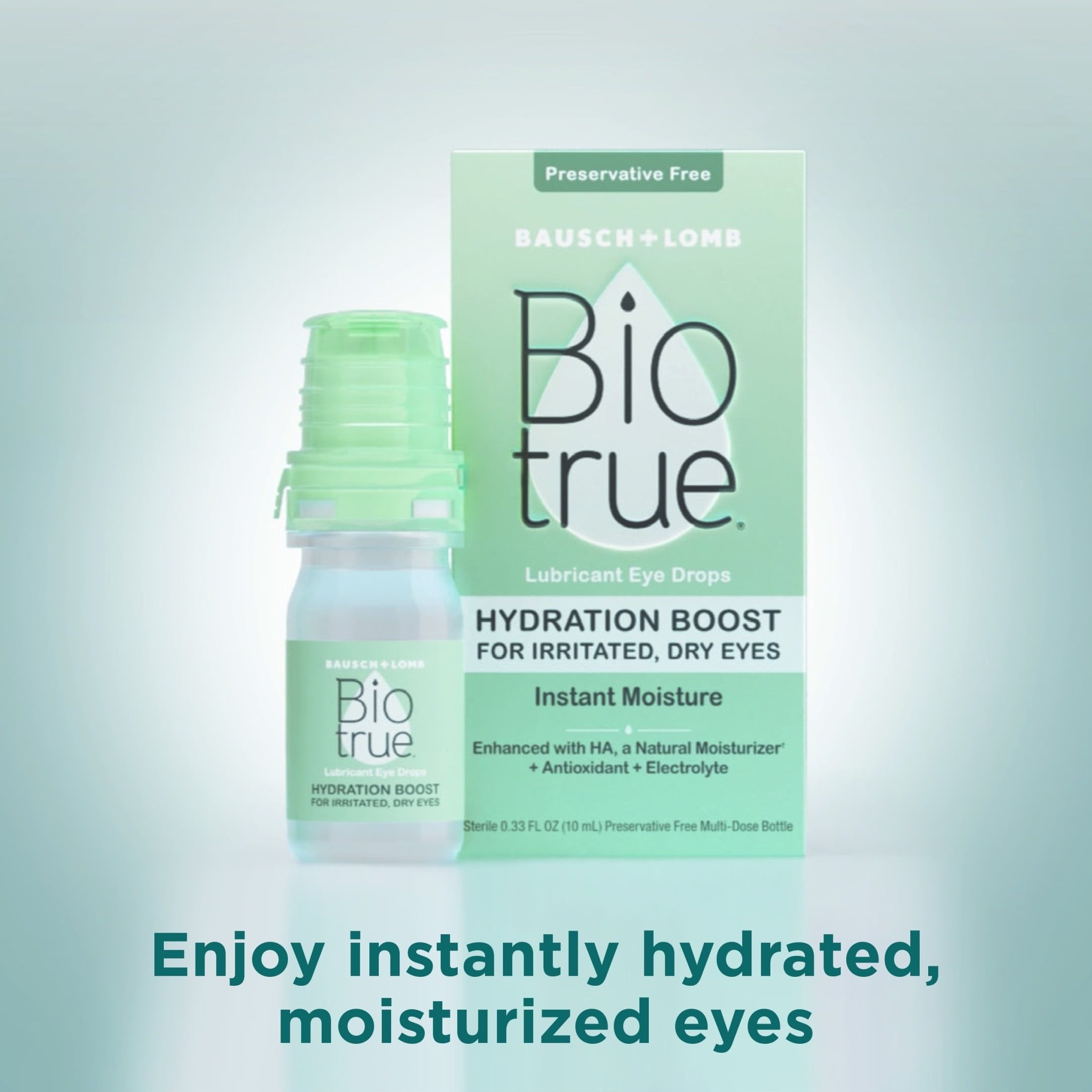 Biotrue Hydration Boost Lubricant Dry Eye Drops, 0.33 Oz