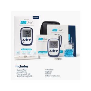 BluLink Glucometer Blood Glucose Meter Monitor Diabetes With Bluetooth
