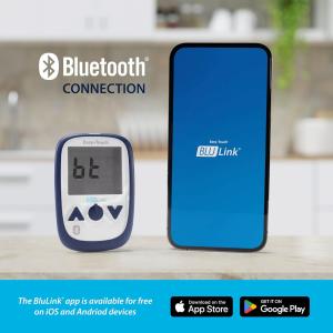 BluLink Glucometer Blood Glucose Meter Monitor Diabetes With Bluetooth