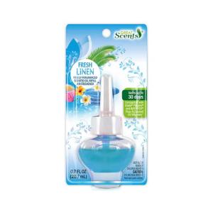 Great Scents Air Freshener Scented Oil Refill, Fresh Linen, 0.7 Oz. For Plug-in Warmers