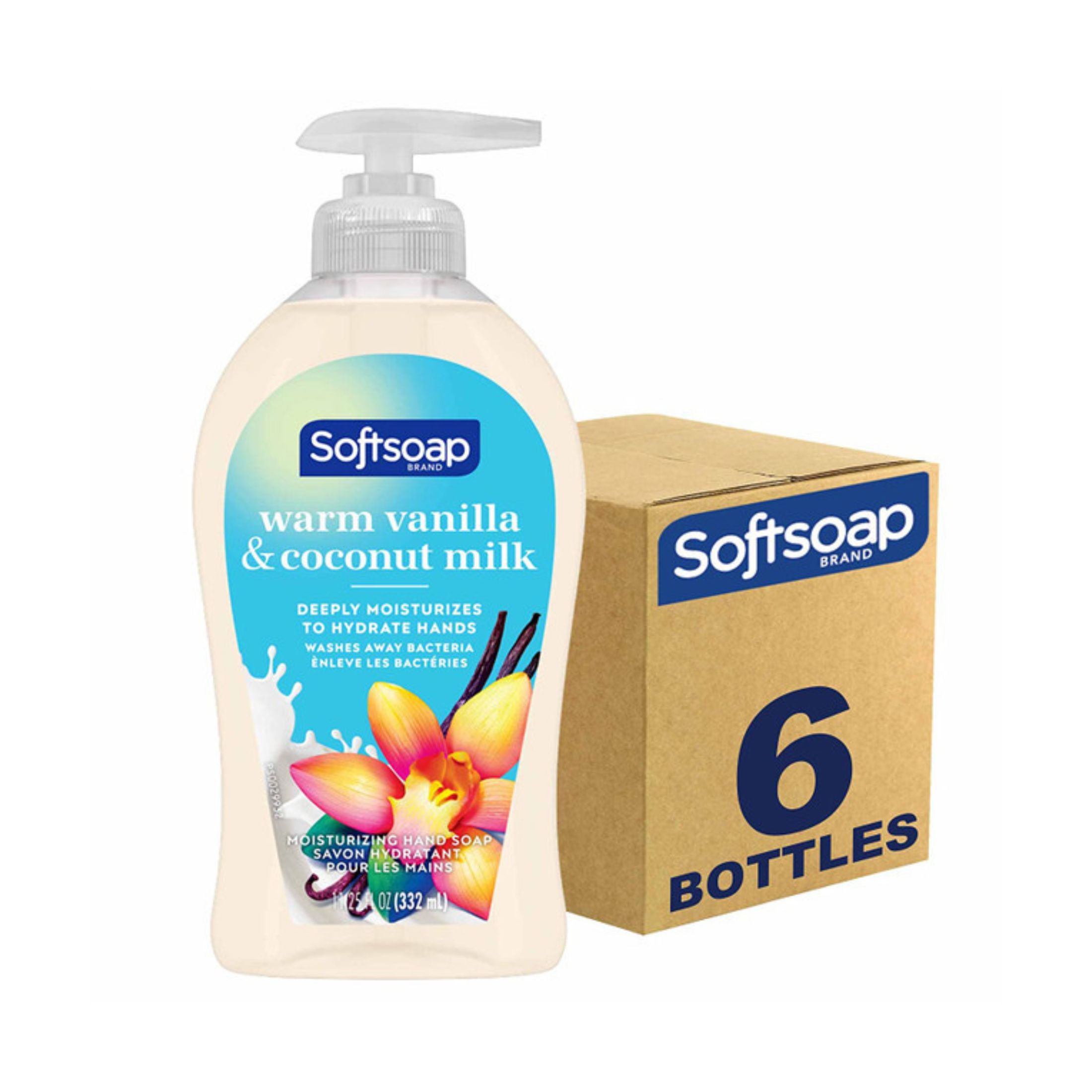 Softsoap Deeply Moisturizing Liquid Hand Soap Pump - Warm Vanilla & Coconut Milk - 11.25 Fl Oz