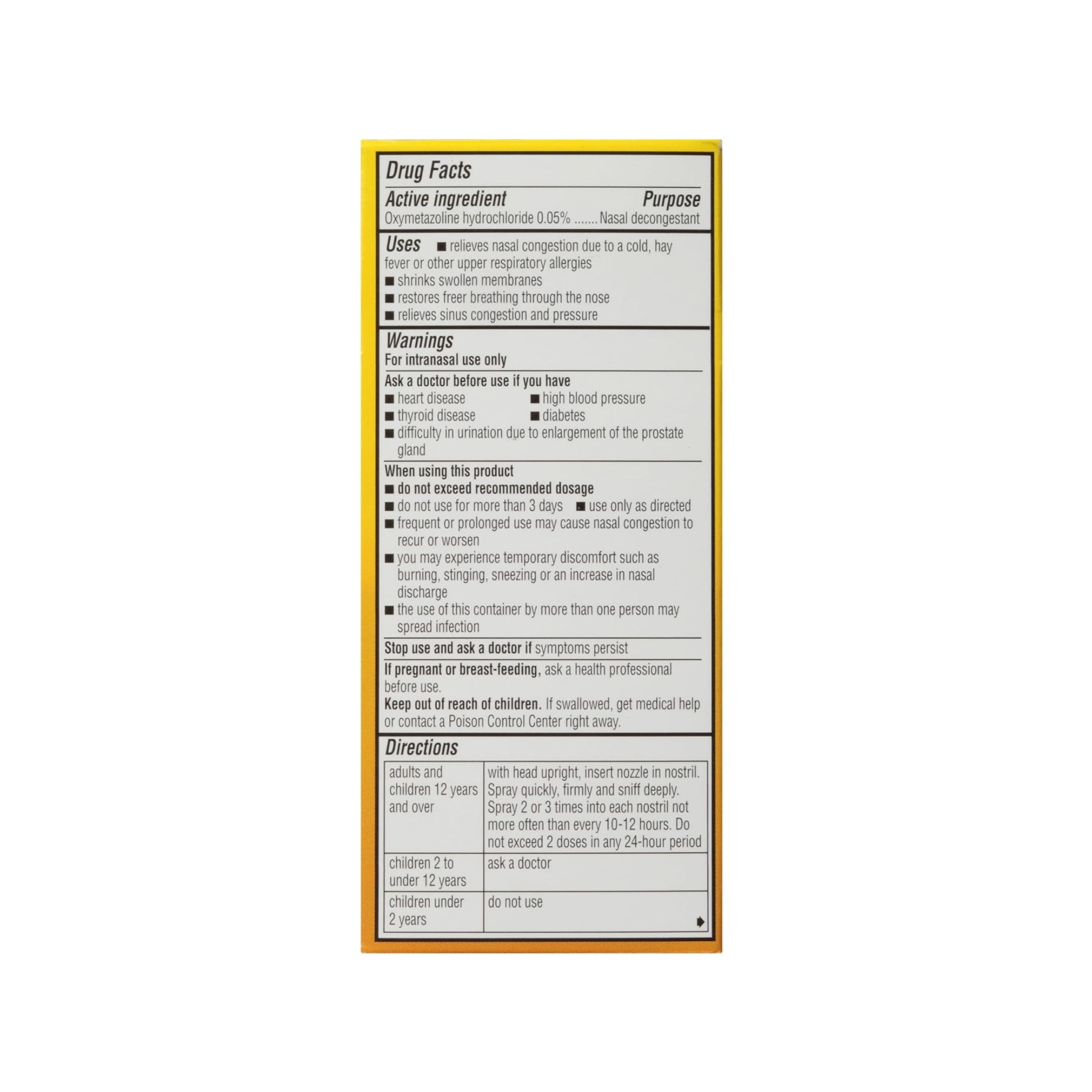 Dristan 12-Hour Decongestant Nasal Spray - 0.5 Fl Oz