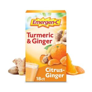 Emergen-C Turmeric Ginger Fizzy Drink Mix Citrus-Ginger