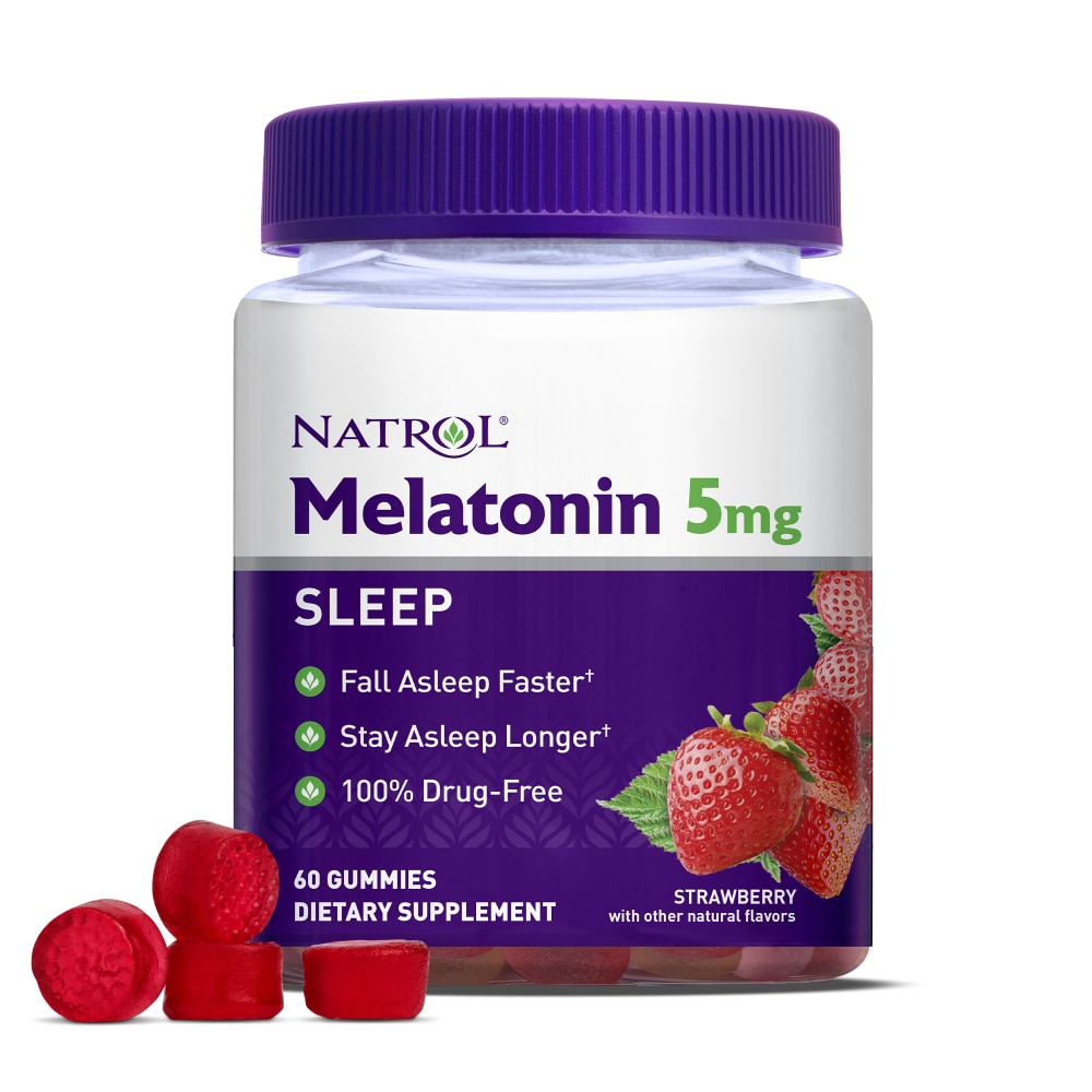 Natrol Melatonin, Sleep, 5 Mg, Gummies, Strawberry