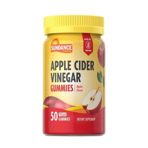 Sundance Vitamins Apple Cider Vinegar Gummies, Natural Apple Flavor
