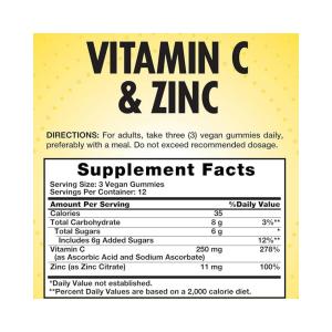 Sundance Vitamins Vitamin C And Zinc Vegetarian Gummies