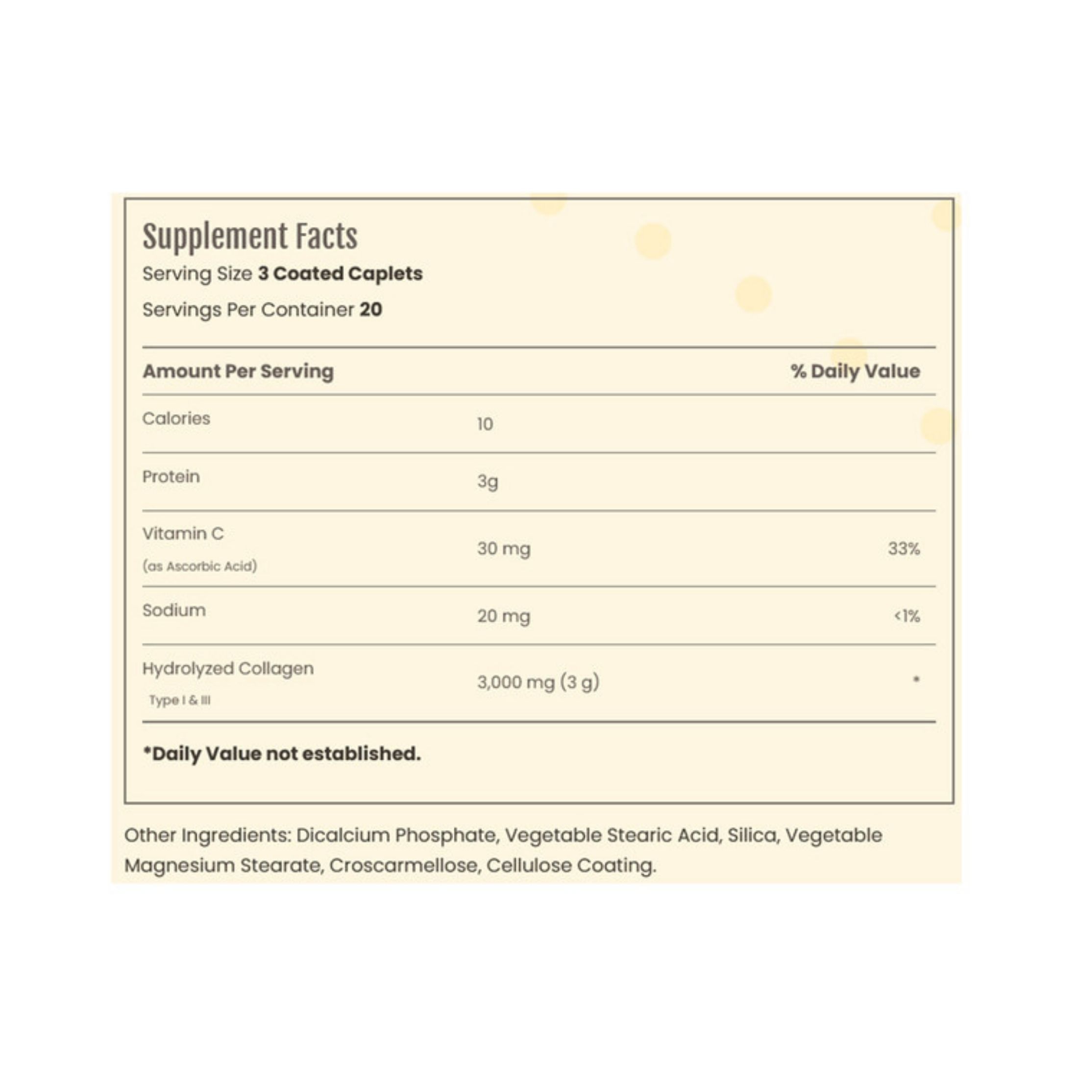 Sundance Vitamins Hydrolyzed Collagen Coated Caplets