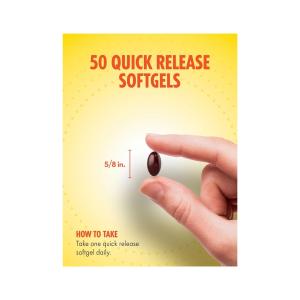 Sundance Vitamins Absorbable Zinc + Vitamin C, 50 Quick Release Softgels