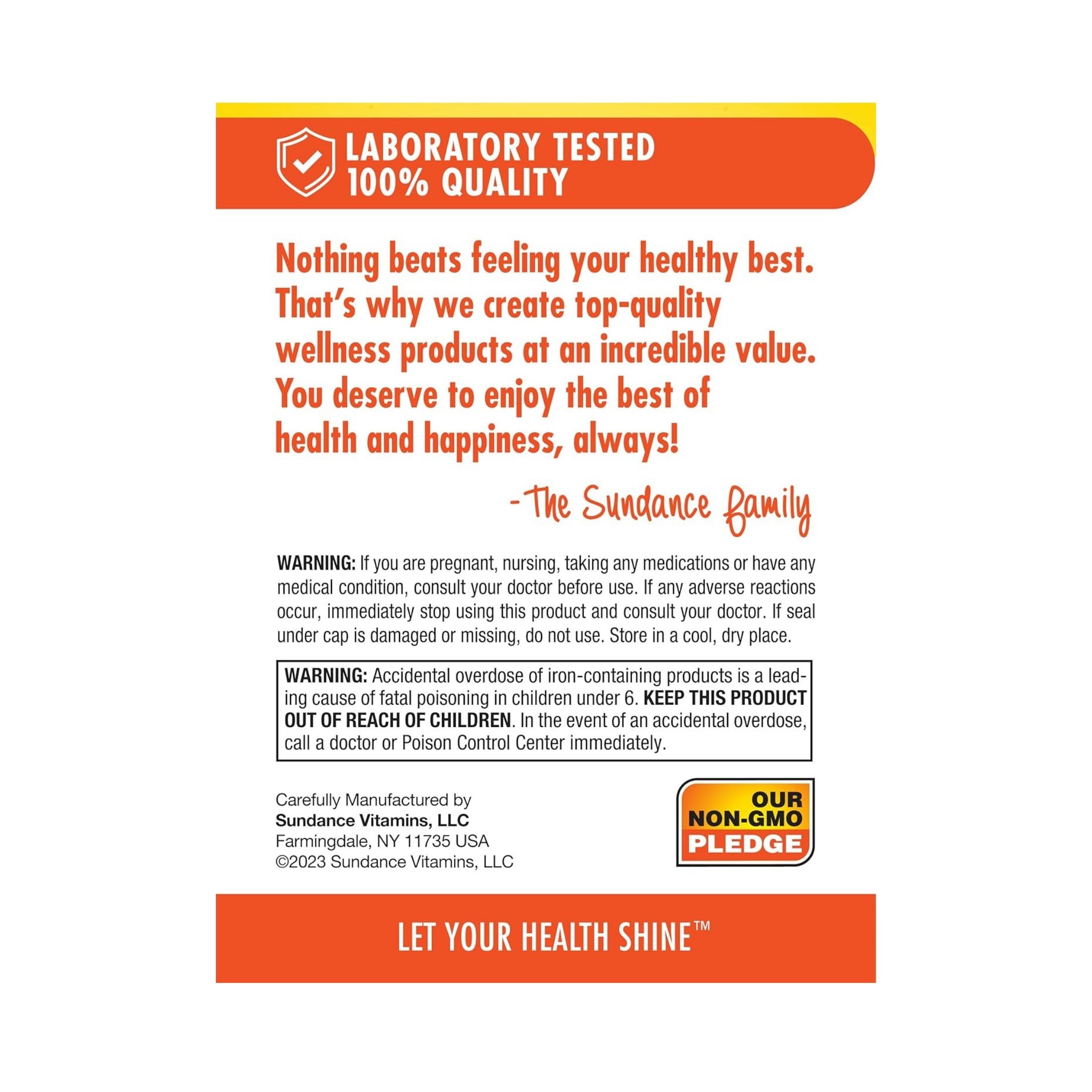 Sundance Slow Release Iron 45 Mg Coated Tablets