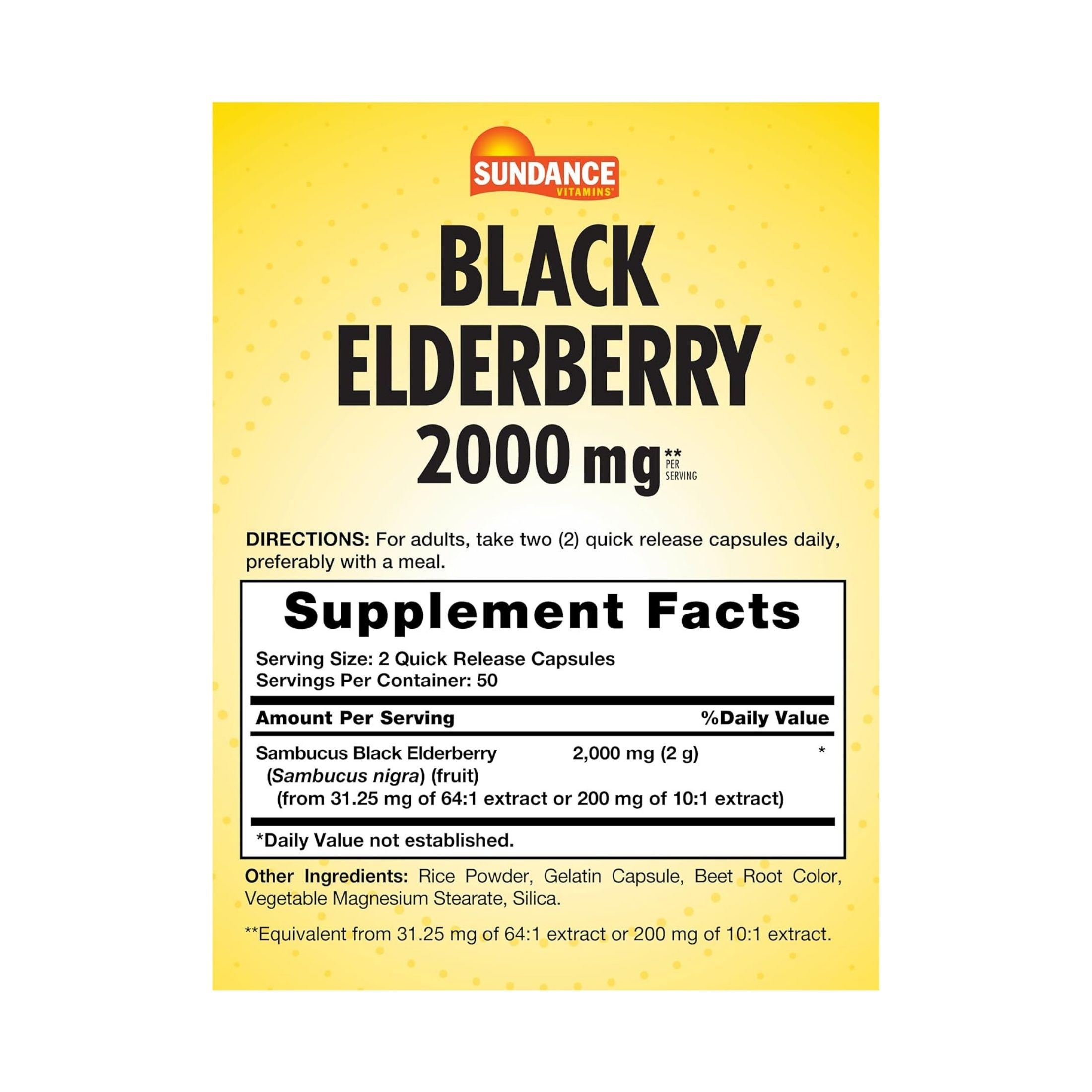 Sundance Vitamins Sambucus Black Elderberry Chewable Tablets