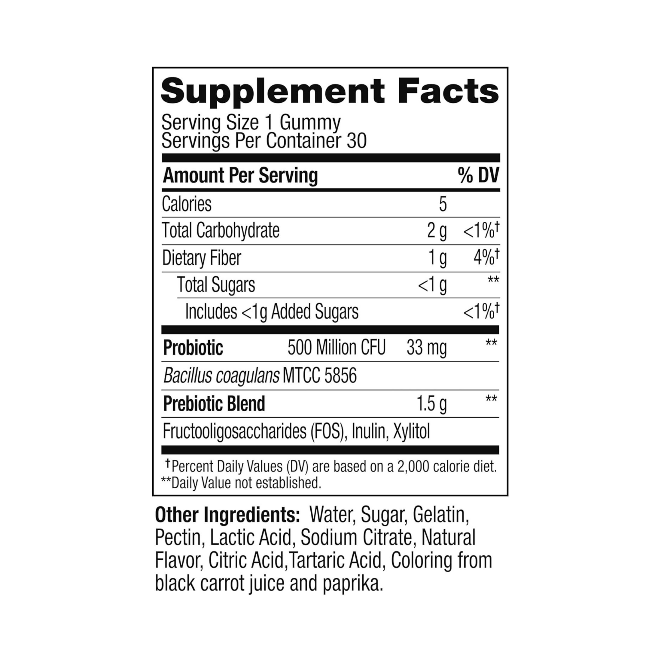 Olly Probiotic + Prebiotic Gummies - Peachy Peach - 30ct