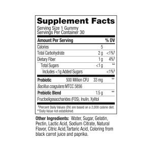 Olly Probiotic + Prebiotic Gummies - Peachy Peach - 30ct