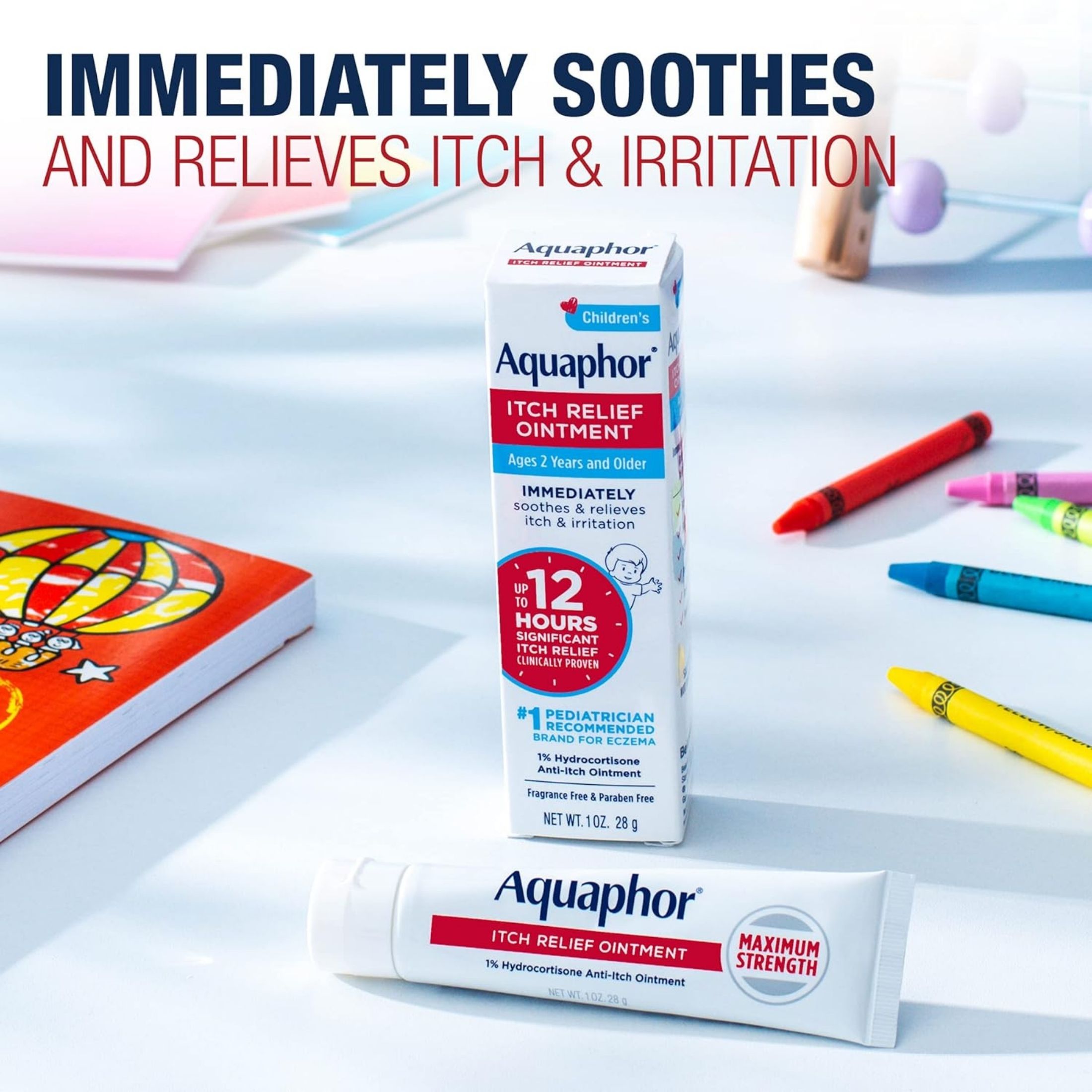 Aquaphor 1% Hydrocortisone Itch Relief Ointment - 2oz