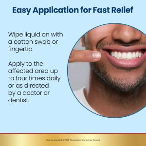 Anbesol Maximum Strength Liquid, Instant Oral Pain Relief 0.41 Fl Oz