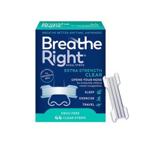 Breathe Right Nasal Strips Clear For Sensitive Skin Large