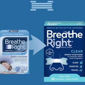 Breathe Right Nasal Strips Original Tan Small/Medium