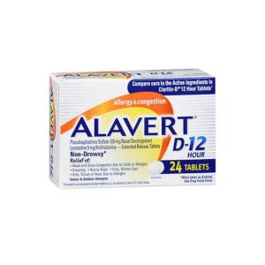 Alavert Bronkaid, Allergy & Sinus D 12 Hour Extended Release, 24 Tablets